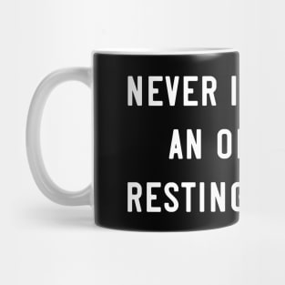 Just Resting My Eyes Old Man Napping Mug